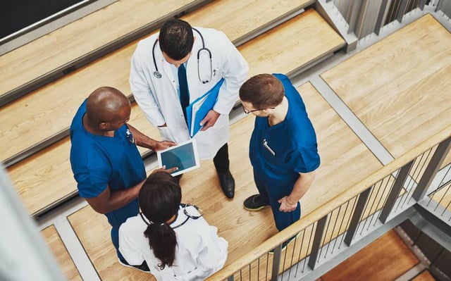 medical staff conversing